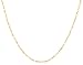 14k Yellow Gold 3mm Hollow Mariner Chain Necklace, 18