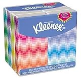 KLEENEX Facial Tissue Pocket Packs 3-Ply White 10 Sheets/Pack 8 Packs