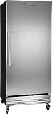 Frigidaire Commercial Series FCRS201RFB 19.5 cu. ft. Food Service Grade Refrigerator with NSF Certification and Stainless Steel Door: Right Hand Door Swing: Stainless Steel Door/Black Frame