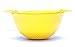 Mintra Home Plastic Strainer Colanders Set: 3, 3.5 and 5 Quart (Yellow) Double Strong Handles and Deep Bowl, Safe BPA-Free - Use for Pasta, Noodles, Spaghetti, Vegetables (Assorted Sizes 3pk)