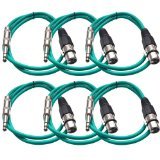 UPC 847861000066 product image for Seismic Audio SATRXL-F2Green6 2-Feet XLR Female to 1/4-Inch TRS Patch Cables - G | upcitemdb.com