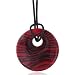 Dark Red Black Waves Upsale Entire Pendant Collection Gift Ideas Murano Glass Round