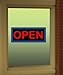 Lights4Models 9045 OPEN model window sign by Miller Signs