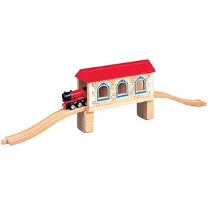 Covered Wooden Train Track Bridge Set Fits Thomas Train by 