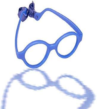 Miraflex Round Eyeglasses Frames (Maxi Baby (38/12), Dark Blue Pearl)