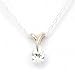 Sterling Silver Pear Shaped Pendant on an 18