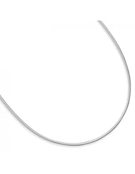 MMA Silver - 18 inch 2mm Round Omega Necklace