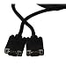 Micro Connectors M05-112GDS SVGA/VGA Coaxial HD15 Male To Male Replacement Cable (25 Feet)