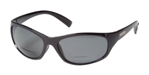 Ono's Trading Company 2.00 Mag Power Carabelle Polarized Reader Sunglasses (Black, Grey)