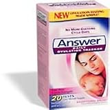 ANSWER Daily Ovulation Tracker for Any Cycle Length - 20 Test Strips & a Cup