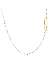 Duragold 14K Yellow Gold Sideways Pendant Necklace, 18"
