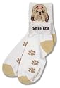 For Bare Feet Dog Breed Shih Tzu Roll Down Sock