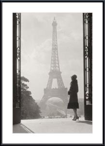 Paris 1928 by Clasicstock Classicstock 36.00X24.00 Framed with Black Metal Frame