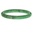 Handcarved High-Grade Green Jade Bangle- 8"