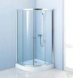 LineaAqua Ego 36 Semi Circle 36 x 36 Glass Shower Enclosure with Shower Tray