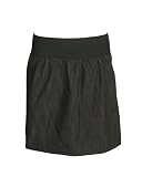 Black Woven Mini Skirt 3 Inch Elastic Waist Band, 16-18 Inch Long