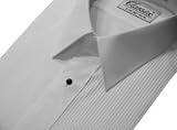 Tuxedo Shirt - 1/8 Inch Pleat Laydown Collar, 65% Cotton/35% Polyester