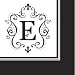 Monogram Cocktail Napkin - E