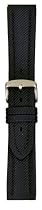 Hadley-Roma Men's 18-mm Black Kevlar With Leather Backing Watch Strap #MSM841RA-180