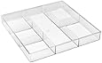 Whitmor 6789-3065 6-Section Clear Drawer Organizer
