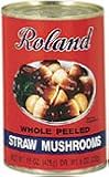 Mushrooms, Whole Peeled Straw Mushrooms, 15oz can