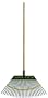 Flexrake 2W Lawn Rake 21-Inch Poly Head with 48-Inch Wood Handle