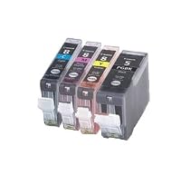 CLI-8 and PGI-5 WITH CHIP - 4 pack (CLI-8 CYM and PGI-5 Black) Canon Compatible Ink Cartridges for Canon Pixma MP520, MX700, IX4000, IX5000, IP3500 - CLI8/PGI5 (Contains: any comnination of CLI-8C, CLI-8Y, CLI-8M, PGI-5BK) - Latest Chip Installed, Ready For Use, No Fuss!