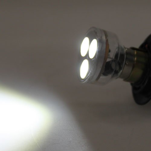 Single Contact Bayonet Ba15s 1156 1141 Directional Light Bulb with 3 LED Smd3535 10-30v Dc By Ledwholesalers Bright White, 1463dwh