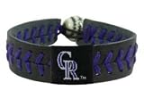 MLB Colorado Rockies Team Color Baseball Bracelet