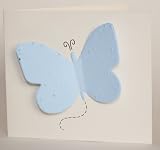 Plantable Butterfly Forget-Me-Not Seed Funeral Cards (Set of 25)
