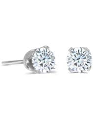Birthstone Company 14k White Gold 0.25 Ct Diamond Stud Earrings