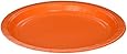 Amscan Big Party Pack 50 Count Paper Dessert Plates, 7-Inch, Orange