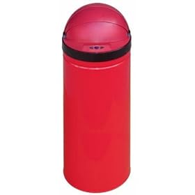 UZO1 DOME STYLE STAINLESS STEEL TOUCHLESS TRASHCAN WITH AUTOMATIC OPENING LID (8 Gallon Capacity W / Heavy Gauge Steel) SUPERIOR QUALITY
