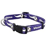 Minnesota Vikings Adjustable Pet Dog Collar (Small)