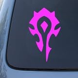 WORLD OF WARCRAFT HORDE PVP - WOW - 6 PINK - Vinyl Car Decal Sticker - NOTEBOOK, LAPTOP, WALL, WINDOW, CAR, TRUCK, ETC.