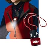 Neklight 793241 Neklight Wearable LED Flashlight, Red