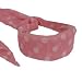 PALE PINK & WHITE POLKA DOT WIDE LONG SCARF HEAD BAND