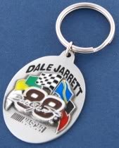 Dale Jarrett # 88 Pewter Keychain NASCAR