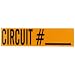 Brady  44155 2 1/4" Height x 9" Width, Repositionable Vinyl Cloth (B-498), Black on Orange Conduit & Voltage Markers (1 Markers)