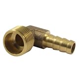 Buy Fuel Gas Water Hose Tubing 3 10 x 3 5 90 Degree Elbow Brass Male Barb Nipple by uxcell