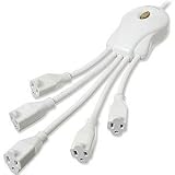Power Squid with 5 Outlets - White