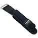 Sport Watchband Black Leather Nylon 19mm Hook & Loop