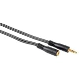 Hama Extension Cable For Mp3 Players, 3.5Mm Plug-Socket, 2M, Black