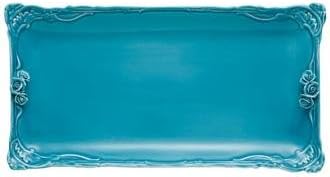 Aqua Stoneware Vanity Tray by Bridget Parris