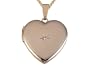 0.02 cttw Medium Heart Locket Pendant With Diamond - 14kt White or Yellow Gold