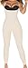 Shapewear Lycra - Nylon Body Shaper Braless Adjustables Straps Capri Nude