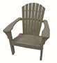 All Weather Poly Lumber Classic Adirondack Chair (Color-Dark Brown)