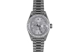 Rolex Ladies White Gold President Crown Collection
