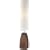 Table Lamp with Leaf Pattern Shade - Laramie Walnut Finish