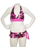 Tattoo Daisy 2 Pc Halter Swimwear